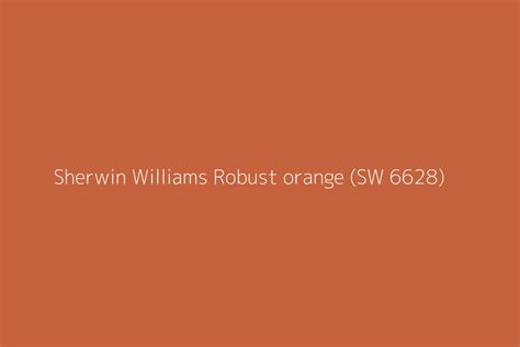 Robust Orange SW 6628 .